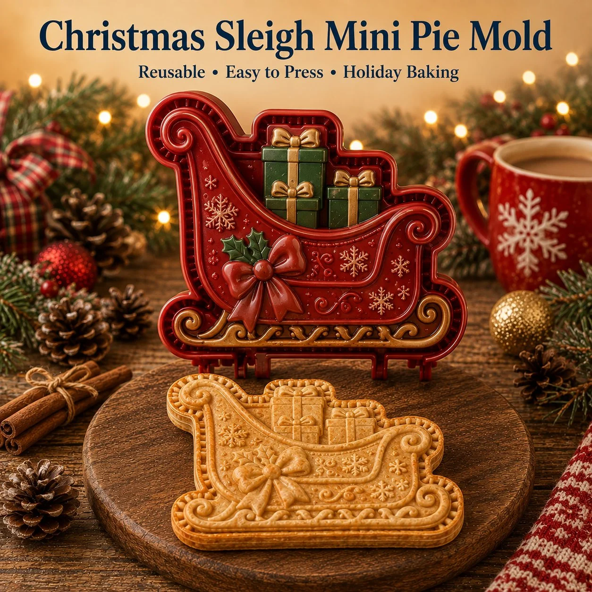 🔥🔥All set boxes Only $5.62 Last Day Promotion!✨ 🎄16-Design Christmas Mini Pie Mold Collection 🥧