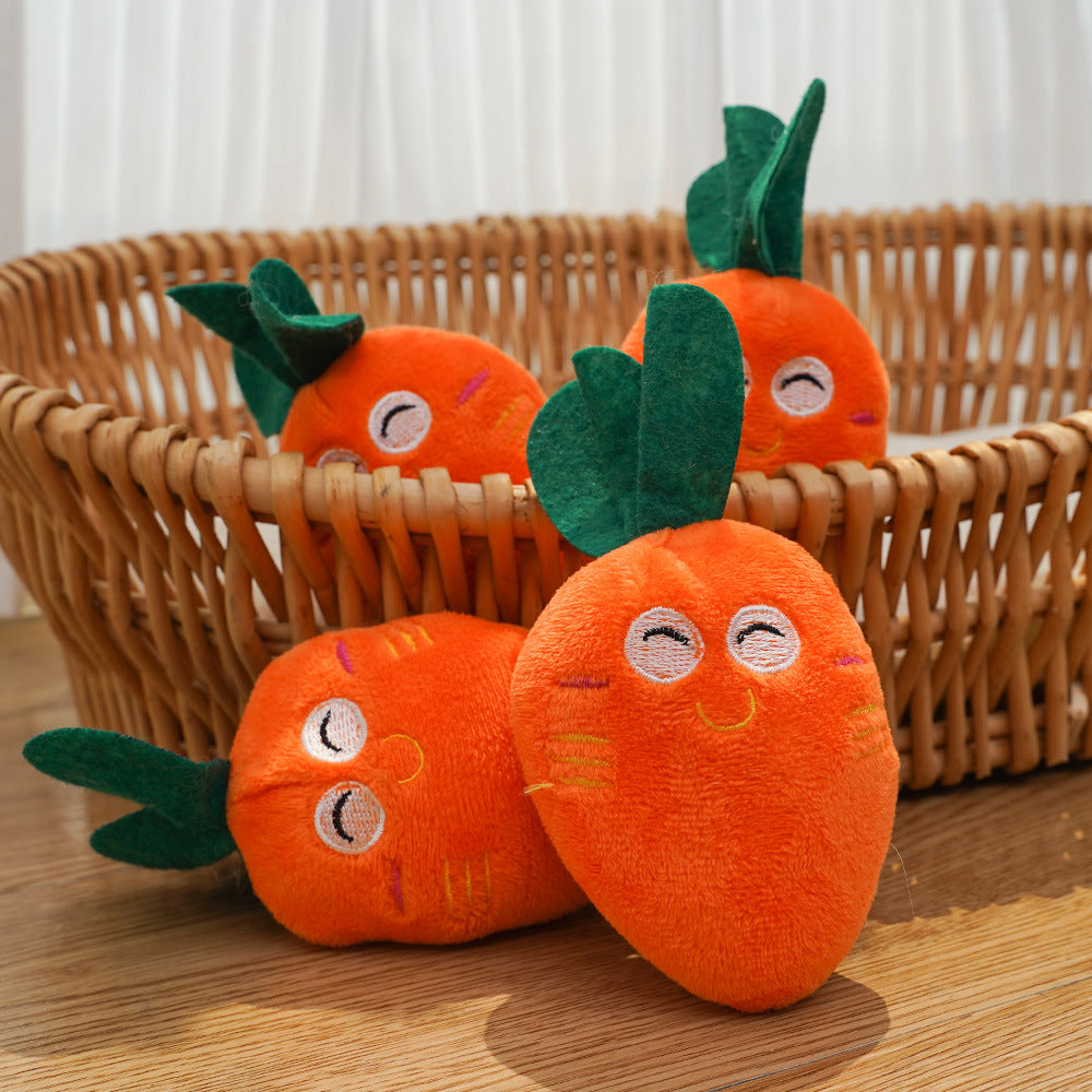 Cute Carrot Plush Toy for Cats – Soft Interactive Kicker & Play Toy