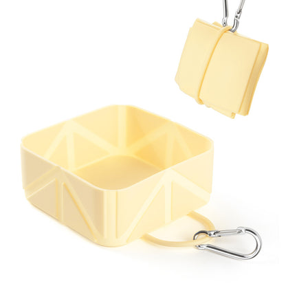 Portable Collapsible Pet Travel Bowl with Carabiner