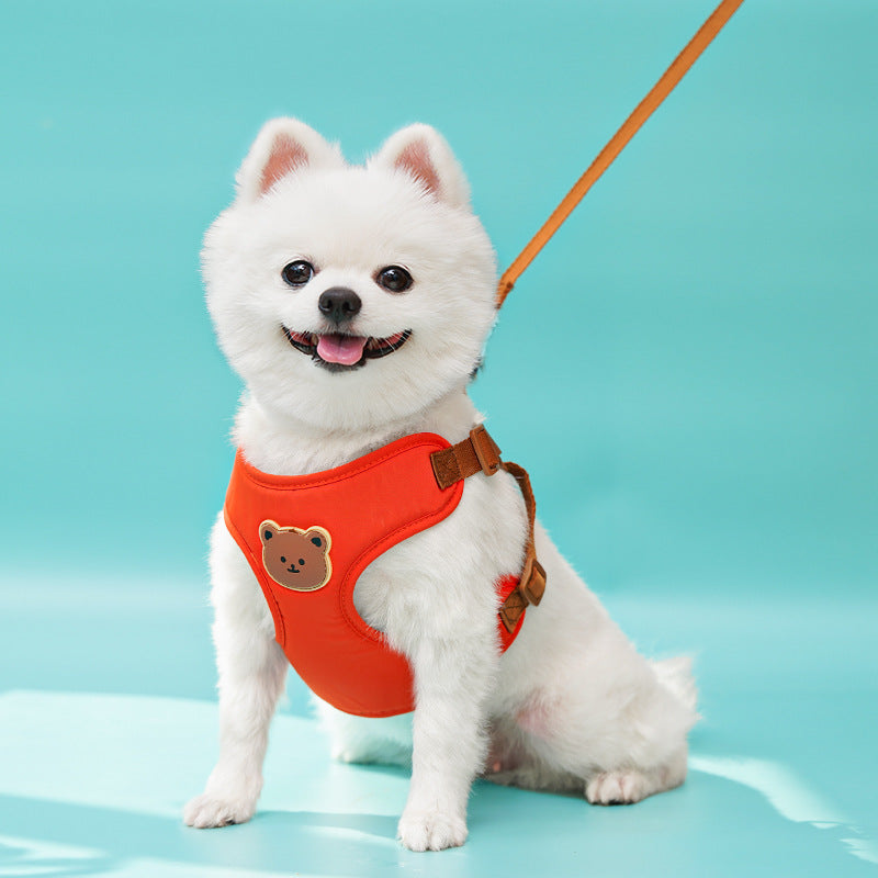 Adjustable Padded Pet Harness & Leash Set for Dogs and Cats