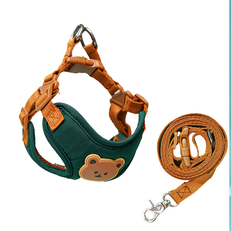 Adjustable Padded Pet Harness & Leash Set for Dogs and Cats
