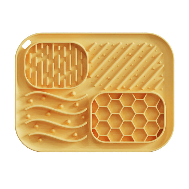 Multi-Texture Slow Feeder & Lick Mat for Dogs & Cats