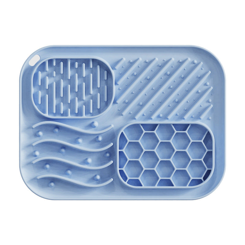 Multi-Texture Slow Feeder & Lick Mat for Dogs & Cats