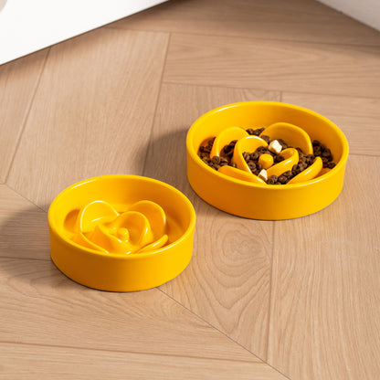 Flower Slow Feeder Bowl for Dogs & Cats – Interactive Anti-Gulping Pet Bowl
