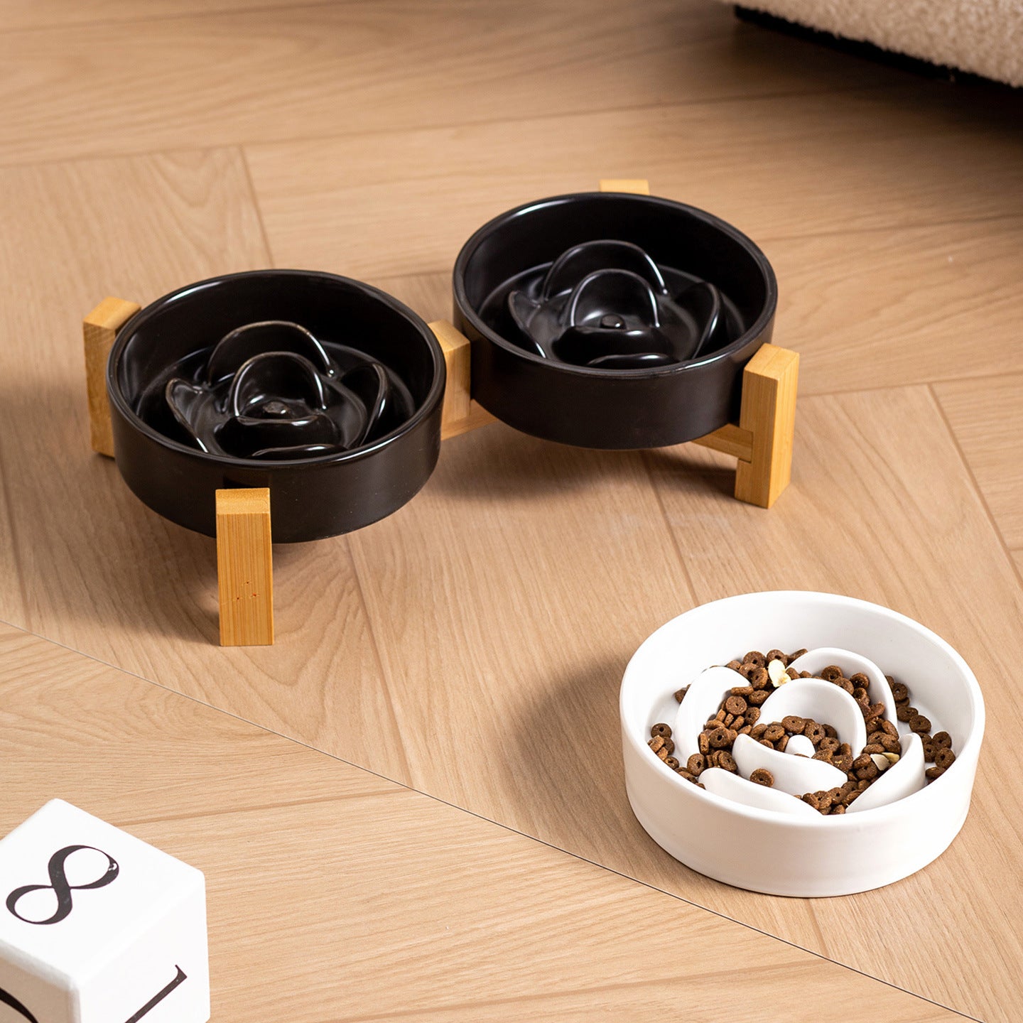 Flower Slow Feeder Bowl for Dogs & Cats – Interactive Anti-Gulping Pet Bowl