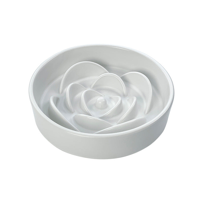 Flower Slow Feeder Bowl for Dogs & Cats – Interactive Anti-Gulping Pet Bowl
