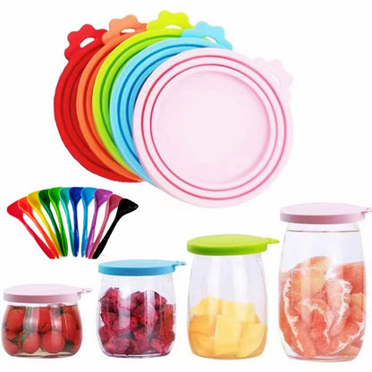 Reusable Silicone Stretch Lids Set – Flexible Food Storage Covers