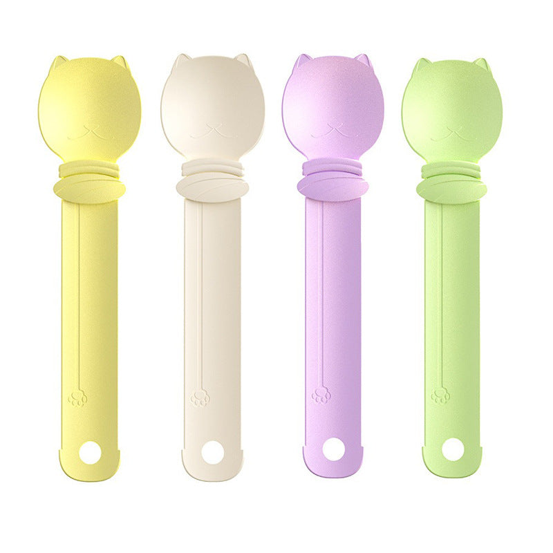 Cat Treat Squeezer Feeding Spoon – Mess-Free Lickable Snack Dispenser