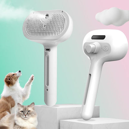 Rechargeable Mist Grooming Brush for Dogs &amp; Cats