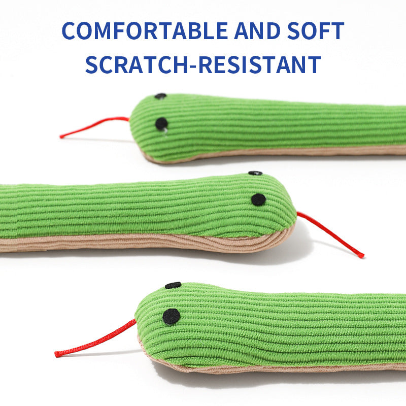 Plush Snake Cat Toy for Interactive Play