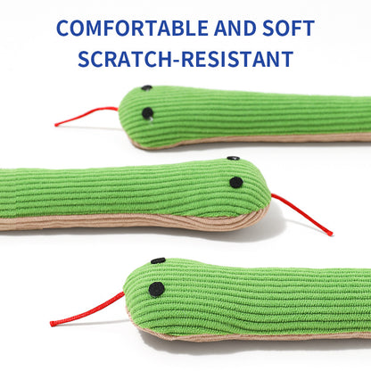 Plush Snake Cat Toy for Interactive Play