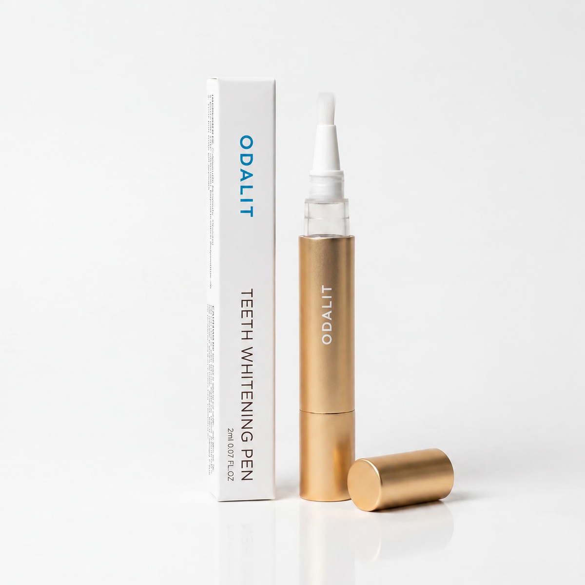 Whiter Teeth in Minutes · ODALIT™ Gold Whitening Pen