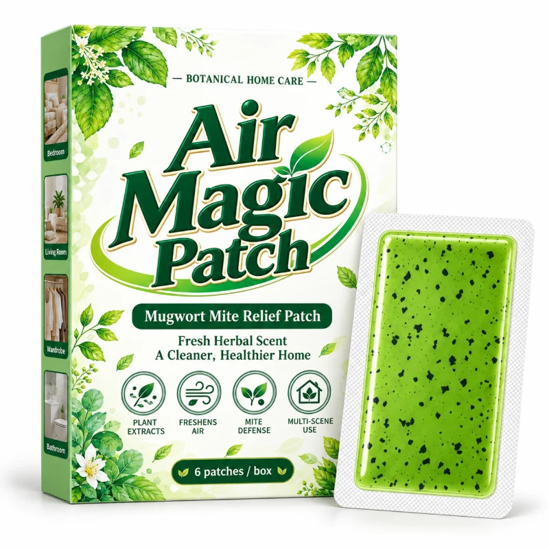 Long-Lasting Mugwort Mite Relief Patch-1 Pack (6 Patches)-The mite removal rate is as high as 99%