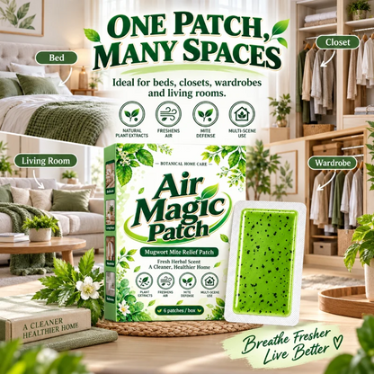 Long-Lasting Mugwort Mite Relief Patch-1 Pack (6 Patches)-The mite removal rate is as high as 99%
