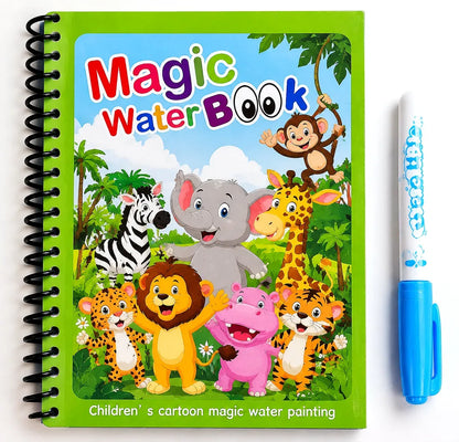 🎁 BUY 1 GET 1 FREE — Magic Water Coloring Book | 💧 Reusable, Mess-Free Fun