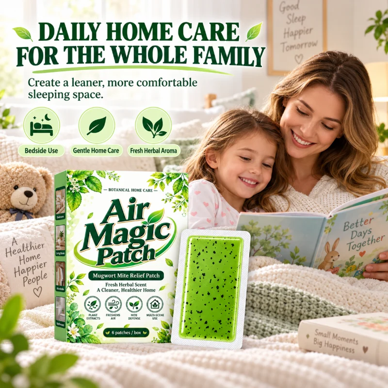 Long-Lasting Mugwort Mite Relief Patch-1 Pack (6 Patches)-The mite removal rate is as high as 99%
