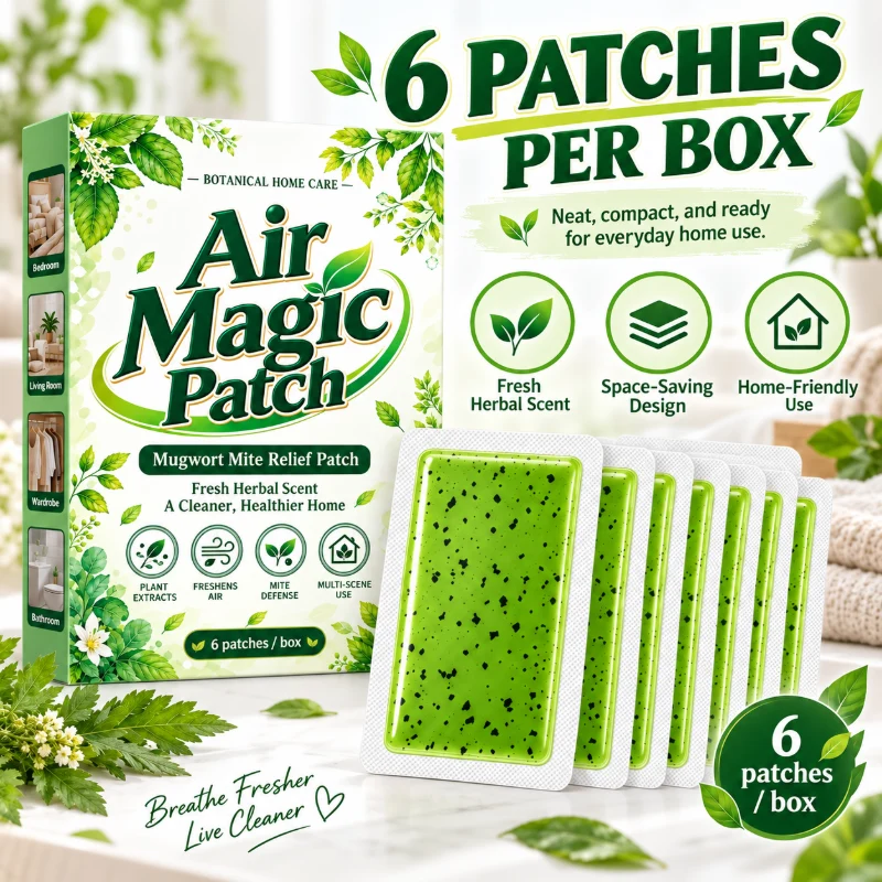 Long-Lasting Mugwort Mite Relief Patch-1 Pack (6 Patches)-The mite removal rate is as high as 99%