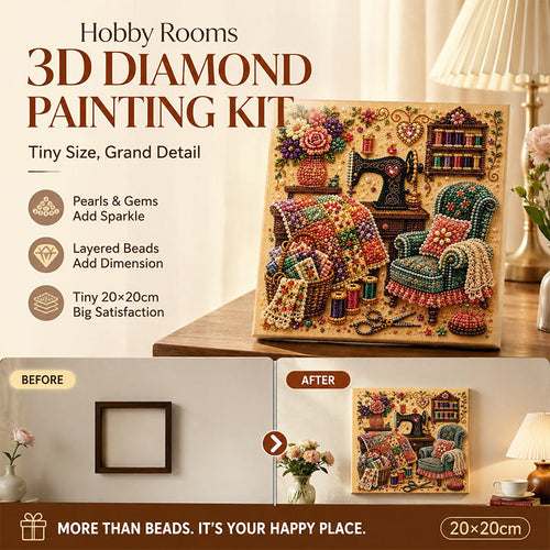 🔥Whispering Room Diamond Art Kit ✨🖼️Mindful Craft for Calm Evenings🌿
