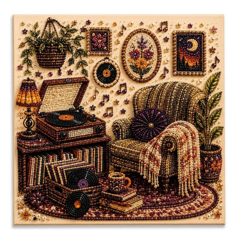 🔥Whispering Room Diamond Art Kit ✨🖼️Mindful Craft for Calm Evenings🌿