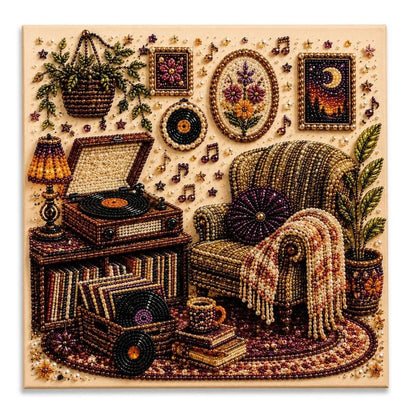 🔥Whispering Room Diamond Art Kit ✨🖼️Mindful Craft for Calm Evenings🌿