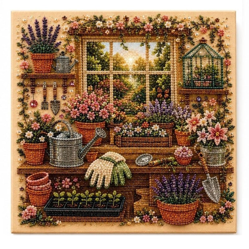 🔥Whispering Room Diamond Art Kit ✨🖼️Mindful Craft for Calm Evenings🌿
