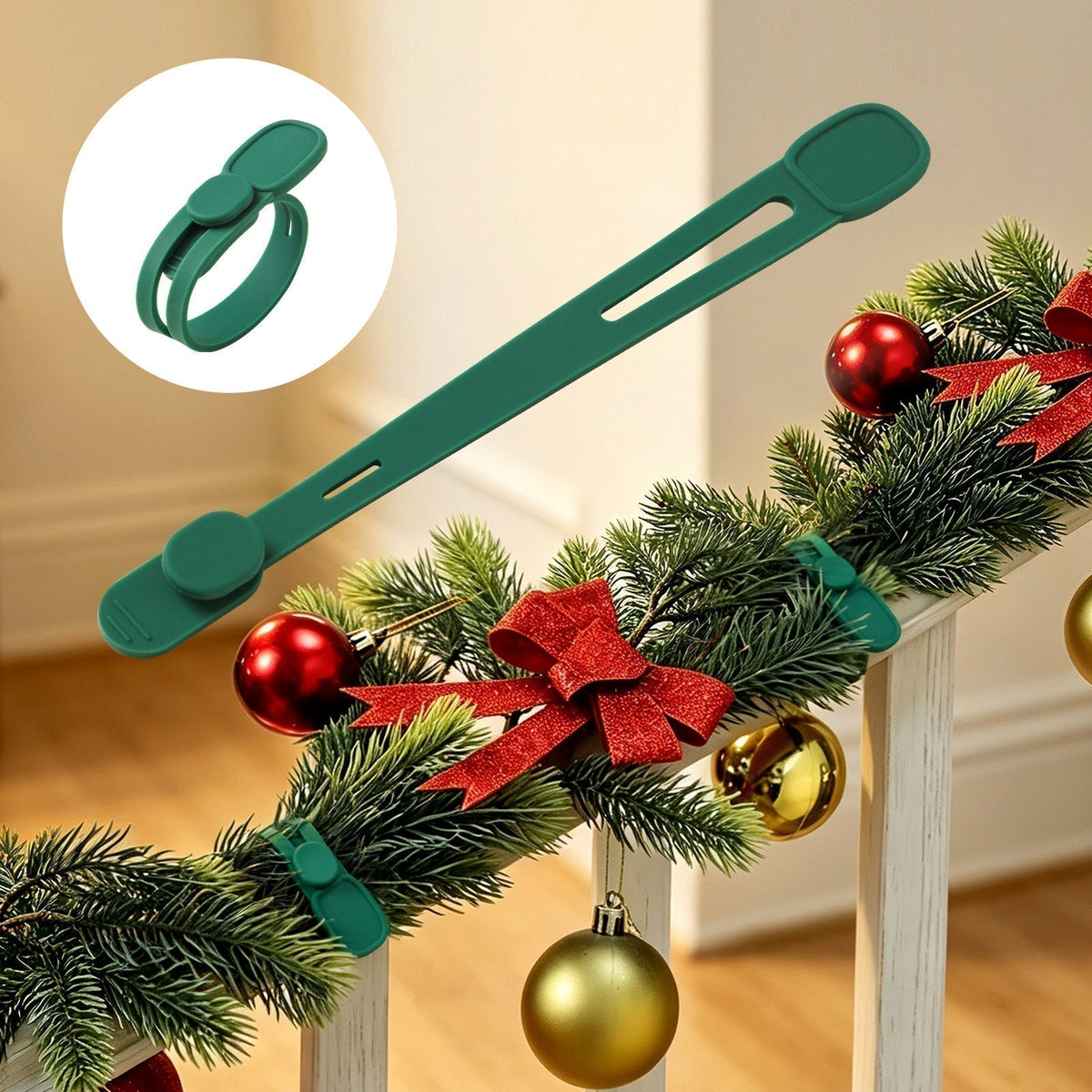 🎁 Buy 2 Get 4 Free 🎄Reusable Christmas Wreath & Garland Hanging Kit
